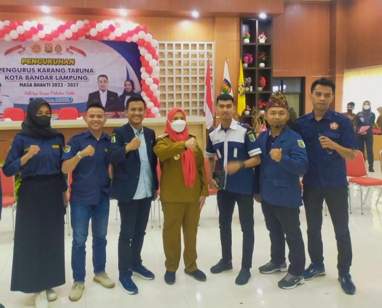 Nurul Azmi Hadiri Pengukuhan Pengurus Karang Taruna Bandar Lampung